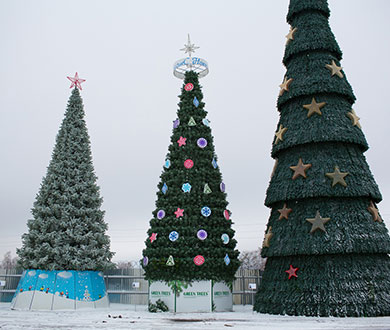 Каркасные ёлки в Пензе