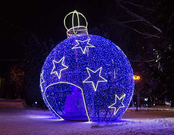 Новогодний декор в Пензе